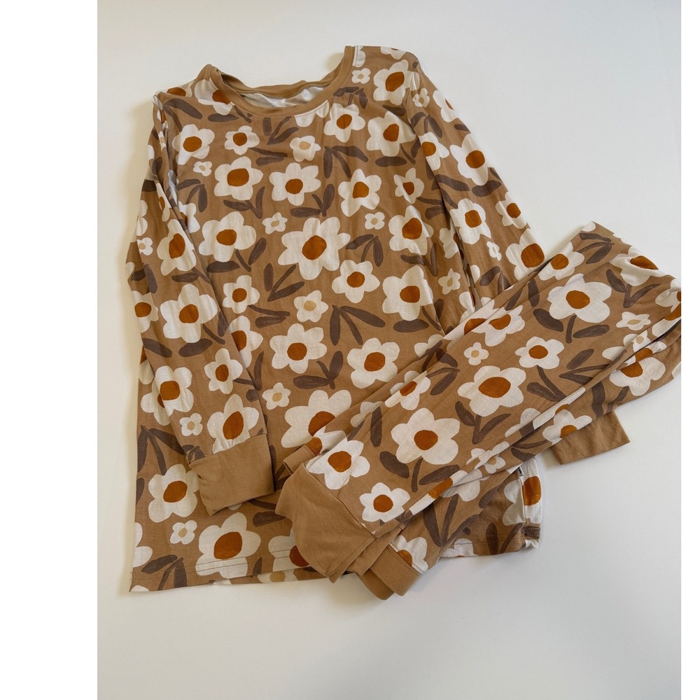 Little Sleepies Daisy Daydream Bamboo Pajama Set Kids Size 16